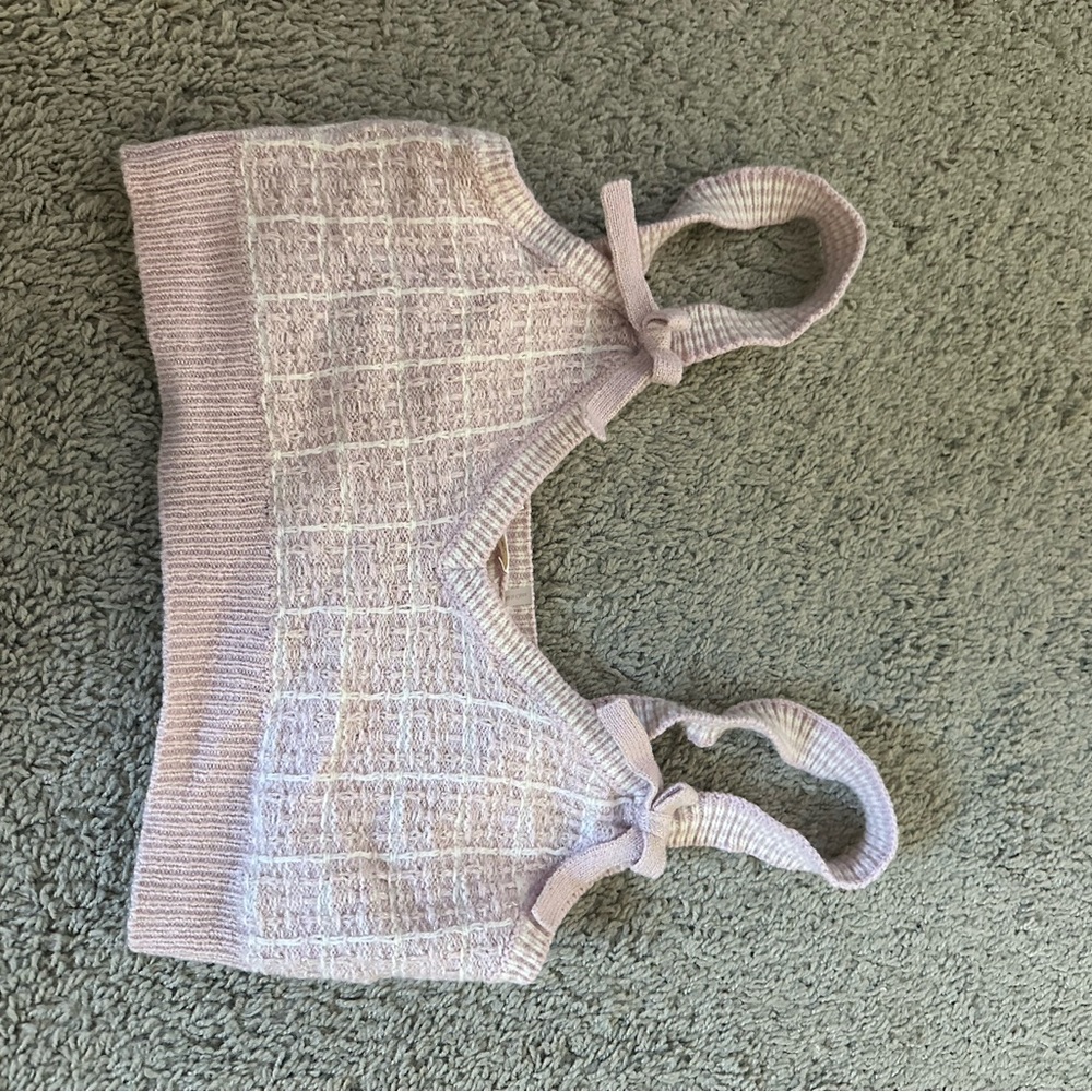 LoveShackFancy Knit Crop Top - size XS